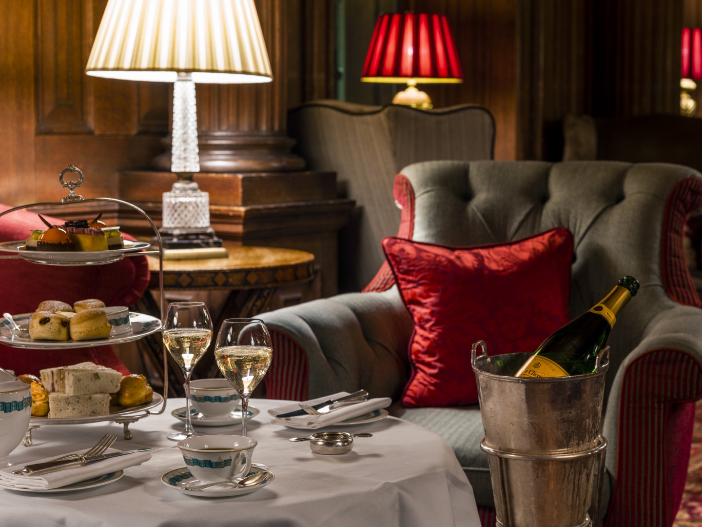 Afternoon Tea at Cliveden House Red Chair