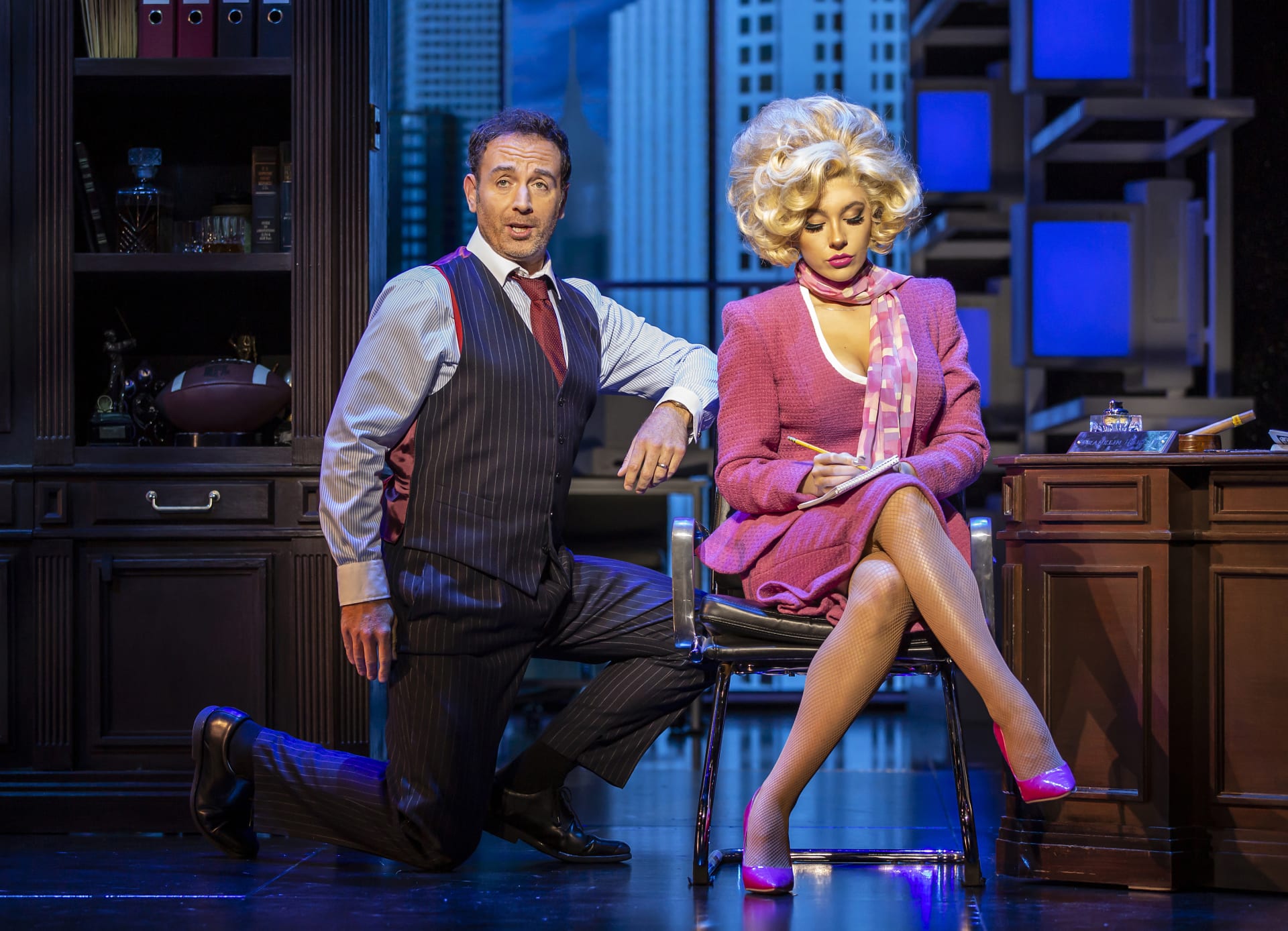 5. 9 to 5 The Musical. Sean Needham Franklin Hart Jr. and Stephanie Chandos Doralee Rhodes . Pamela Raith Photography hggu7r