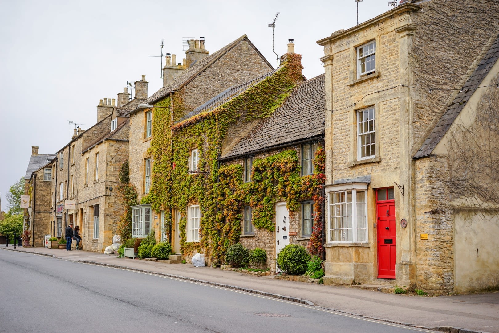 Cotswold Stone Antique Shopping Center and Market Town of Stow On The Wold  