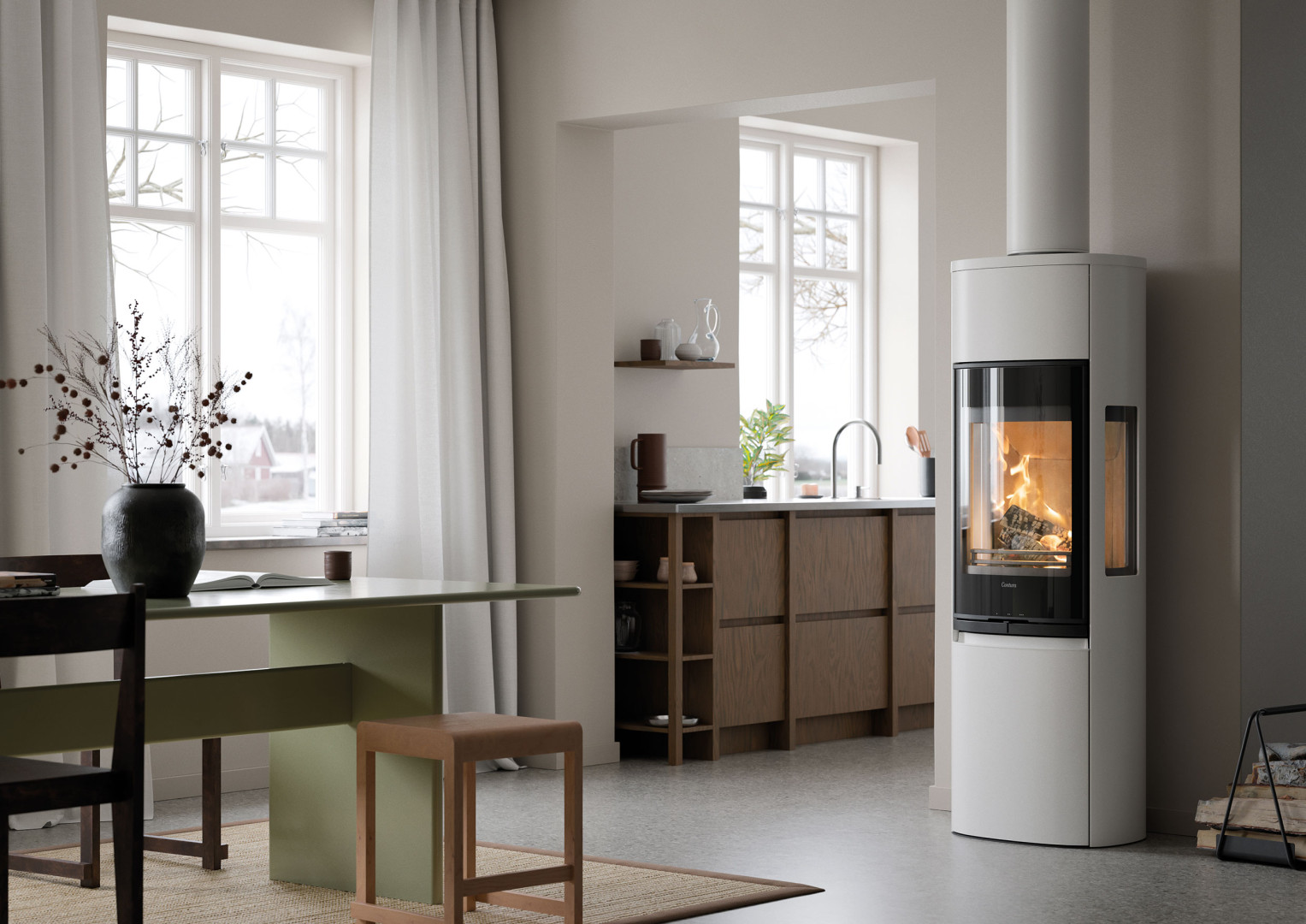 Contura 996G Style White Chimney web