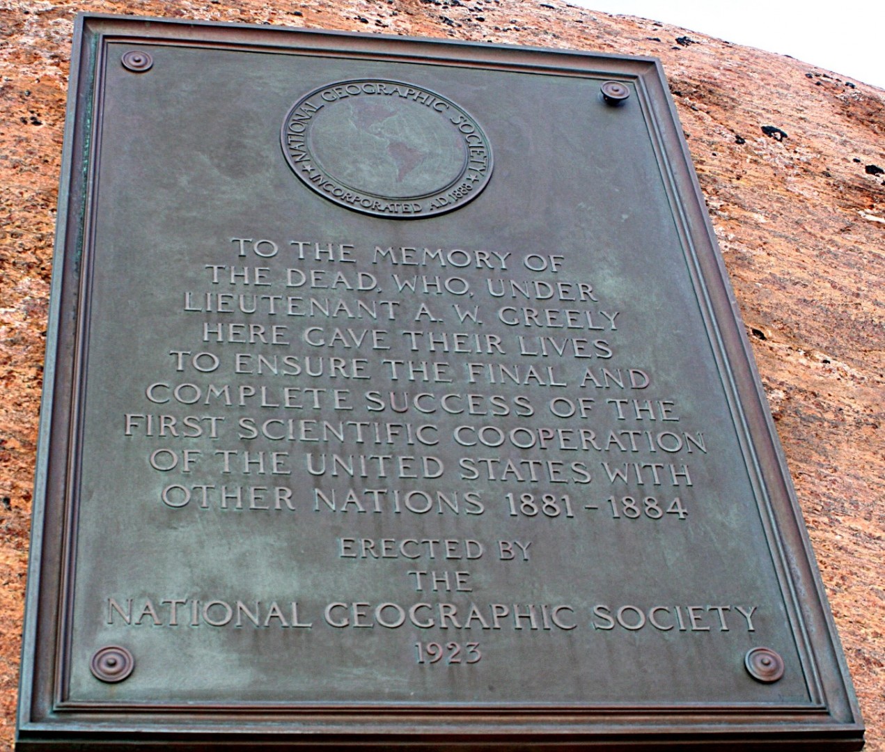 Ellesmere Island Bronze Memorial Plaque