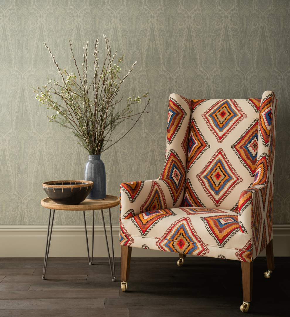 Create a Spice Sensation Mulberry Home Tribal Chair