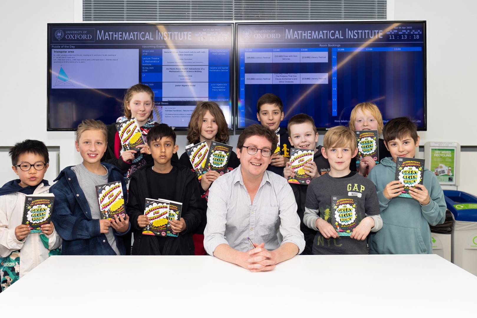 Young audience meets Dr Matt Bothwell