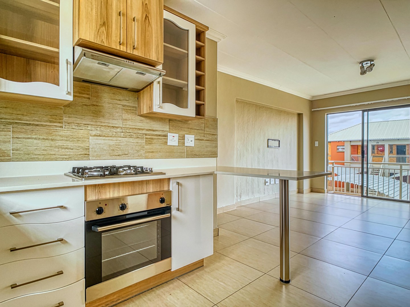 A kitchen with natural light
