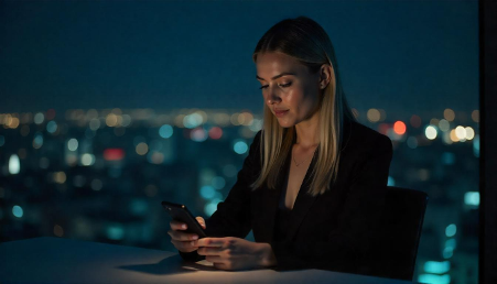 Woman with mobile
