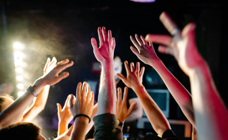 hands in the air