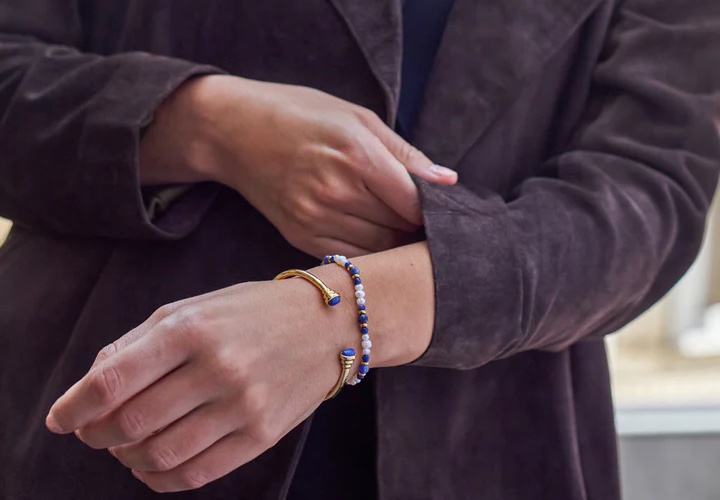 A hand with bracelets