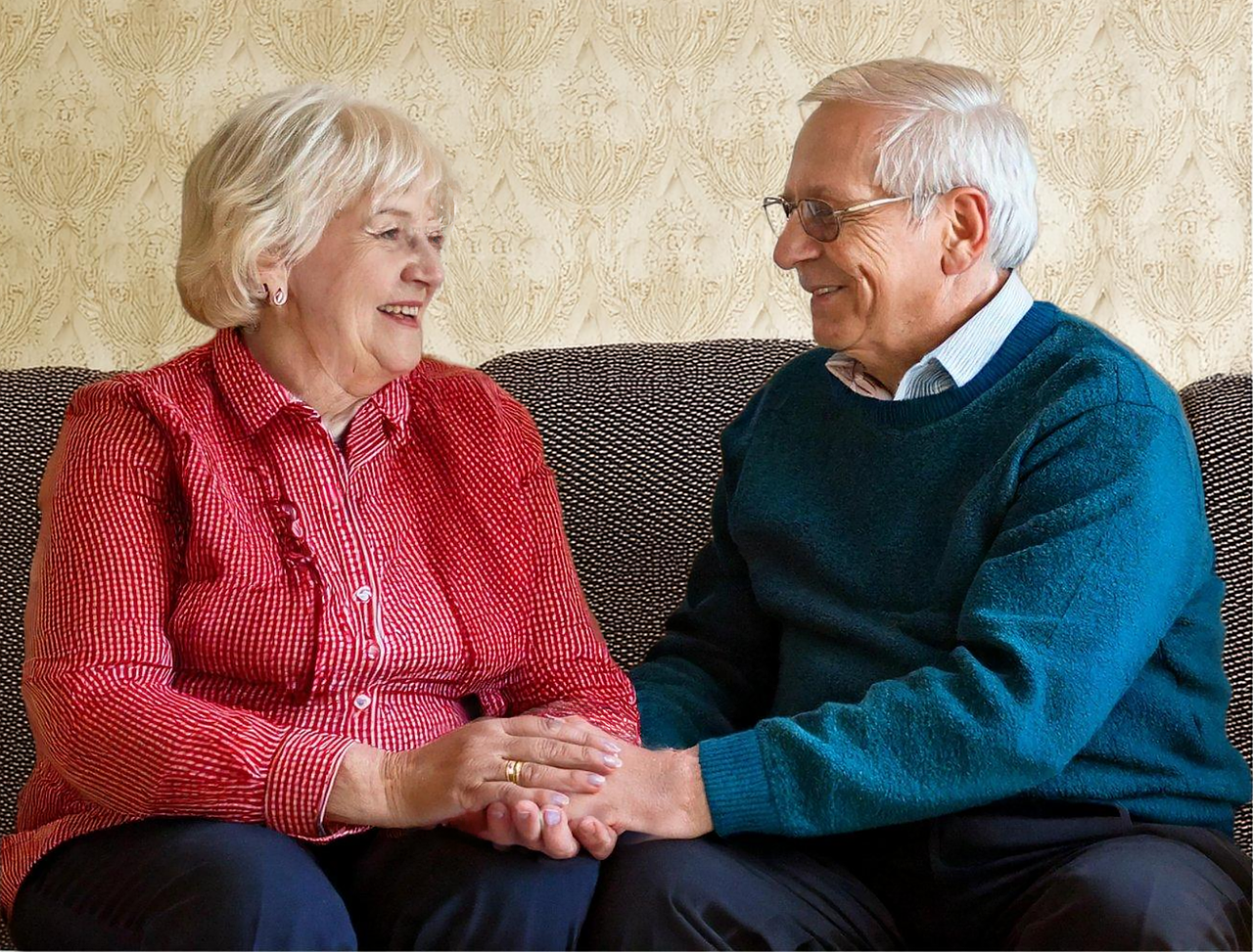 Elderly married couple