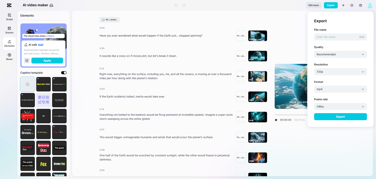AI Video Maker screenshot