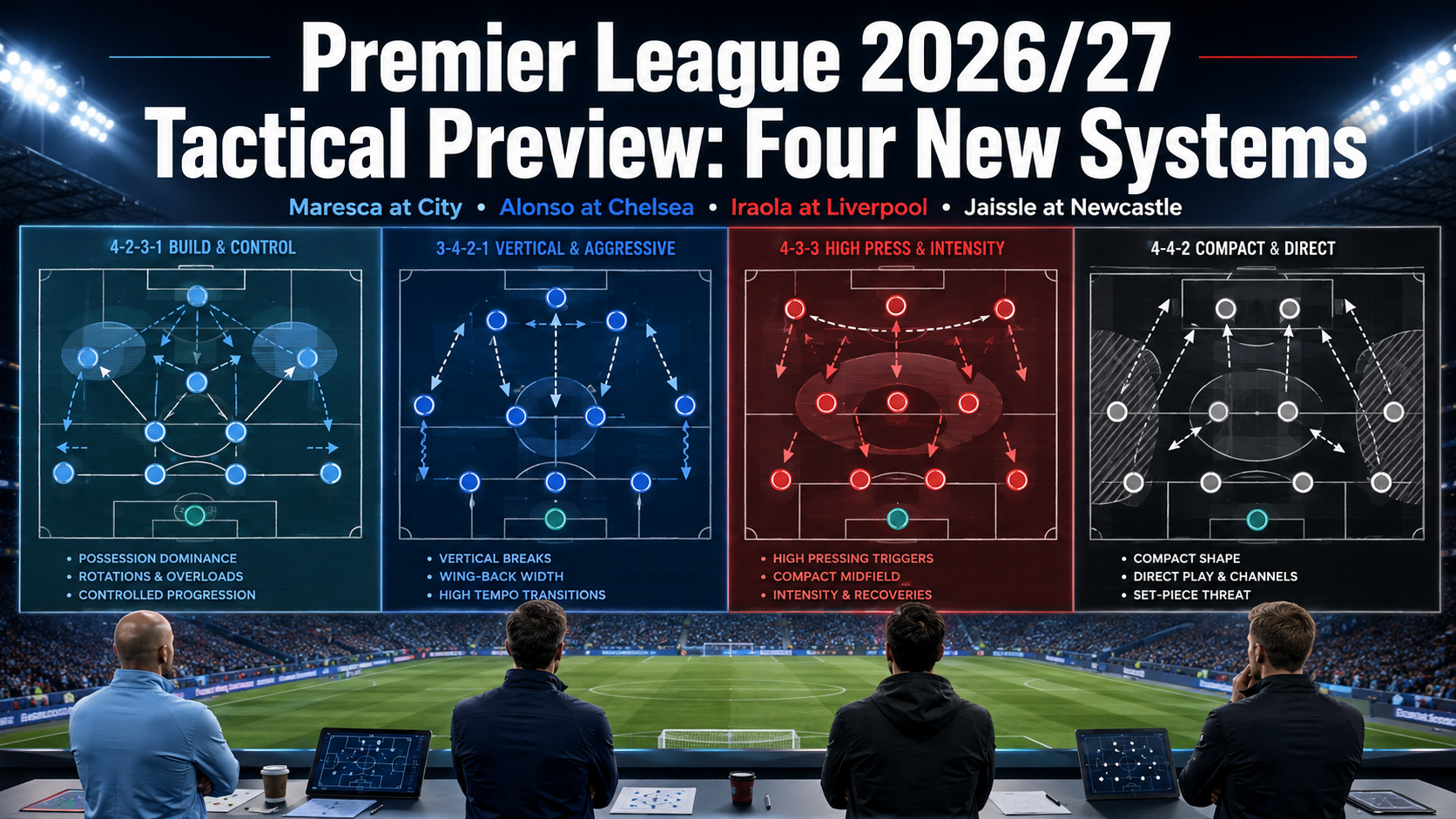 Four new systems in the Premier League  a 2026 27 tactical preview