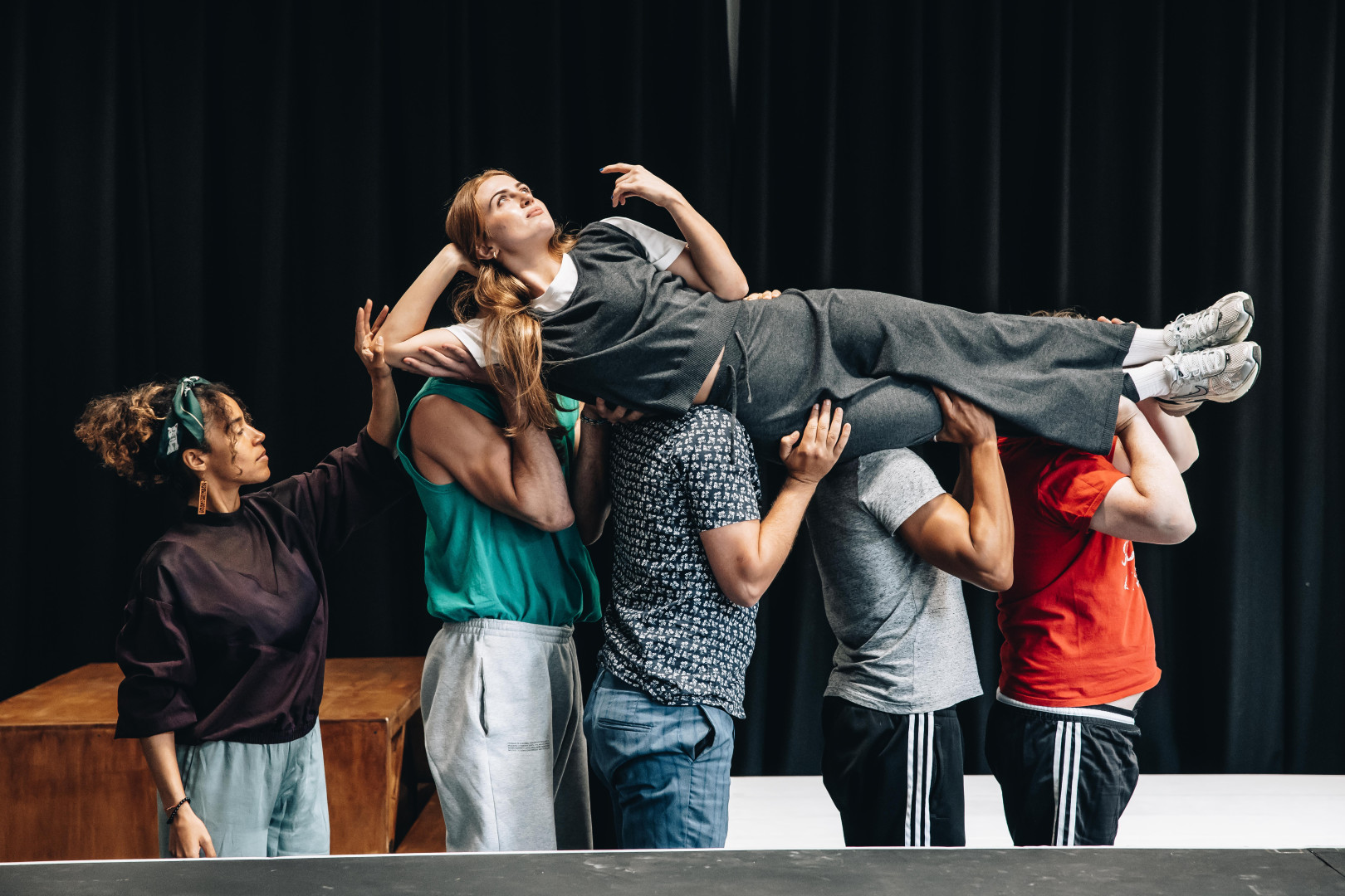 LtoR Leda  amp  Maisie Smith in rehearsals for THE TALENTED MR RIPLEY  credit Danny Kaan