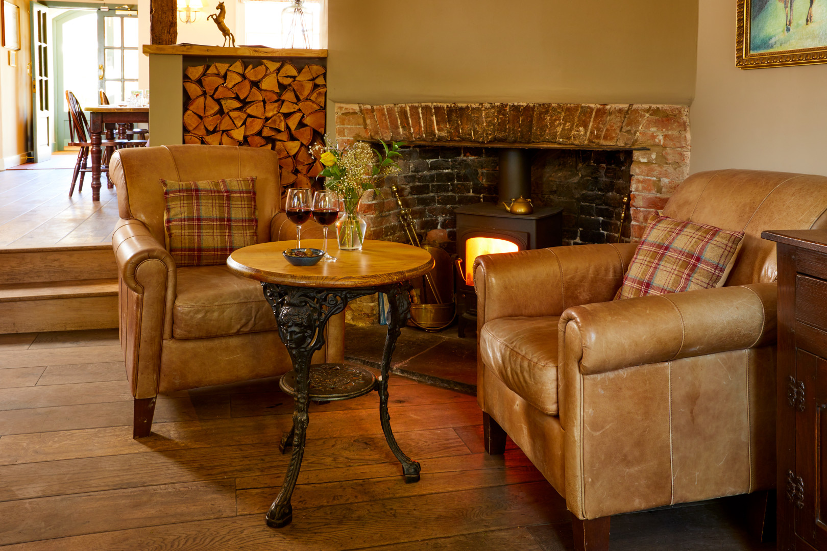 Small fireplace