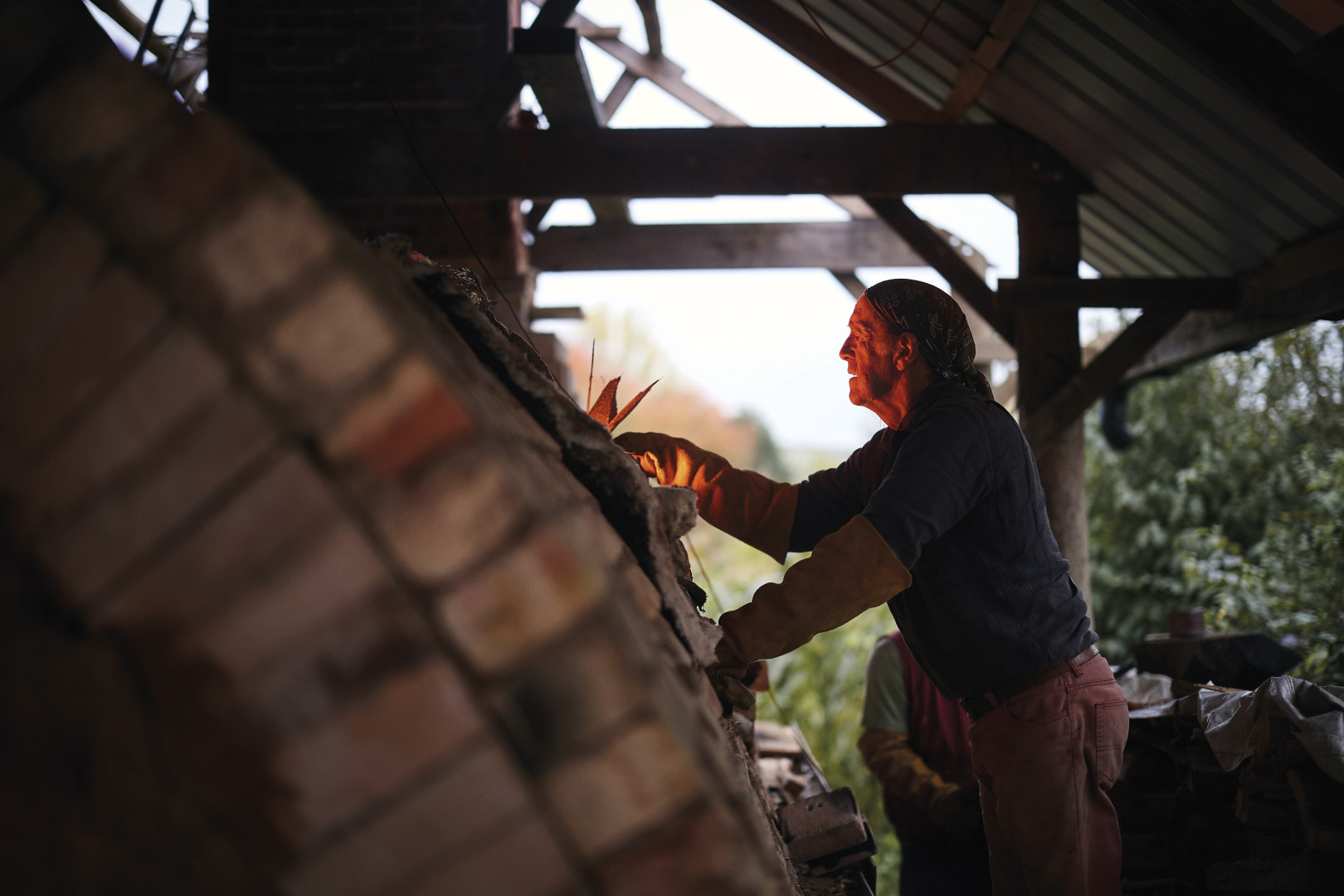jim and woodfired kiln