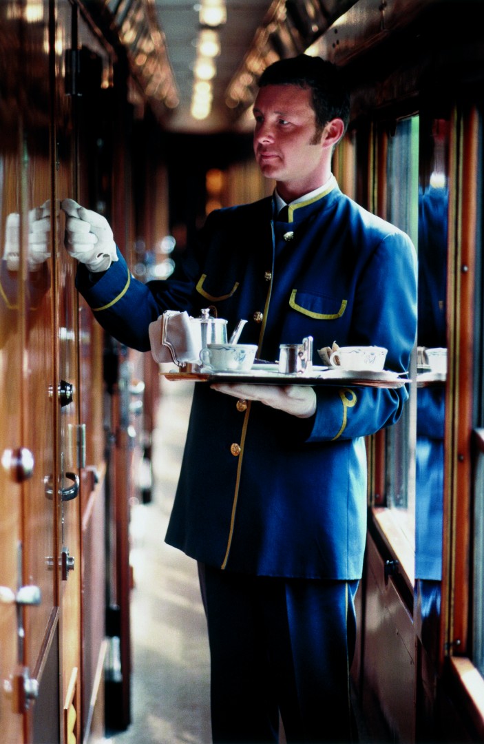 Great Train Journeys of the World Venice Simplon Orient Express Lieried Steward