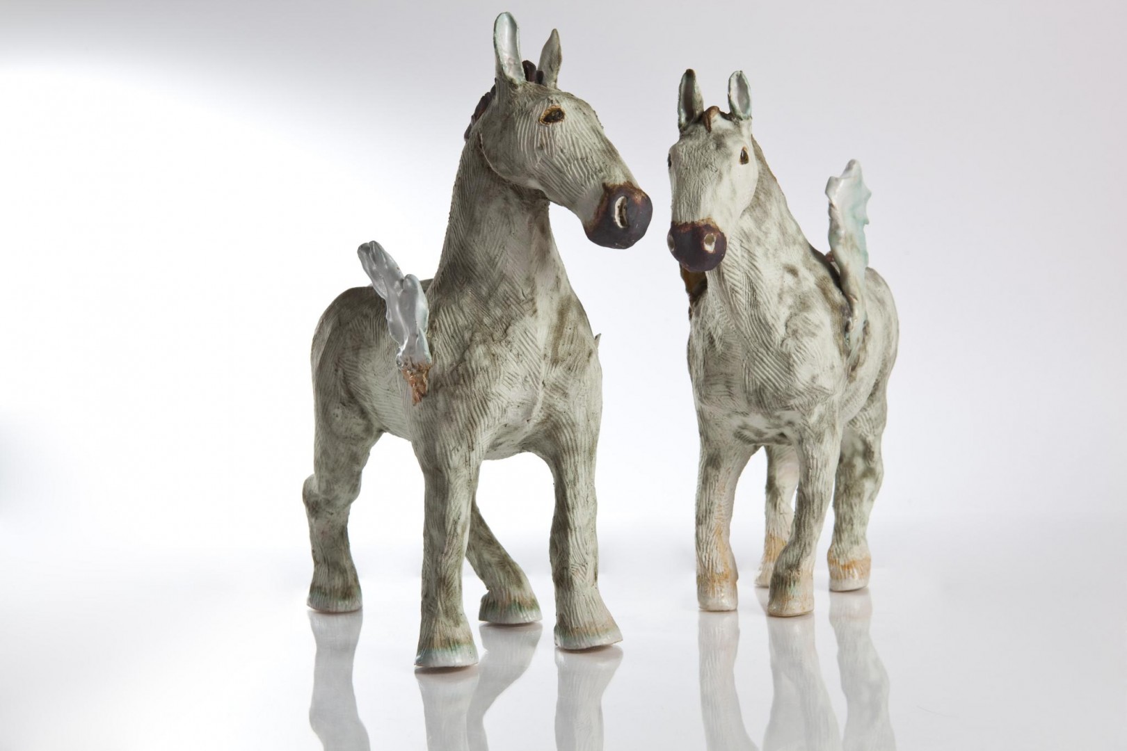 Shaping the Earth Ceramic Horses Aline Stanway