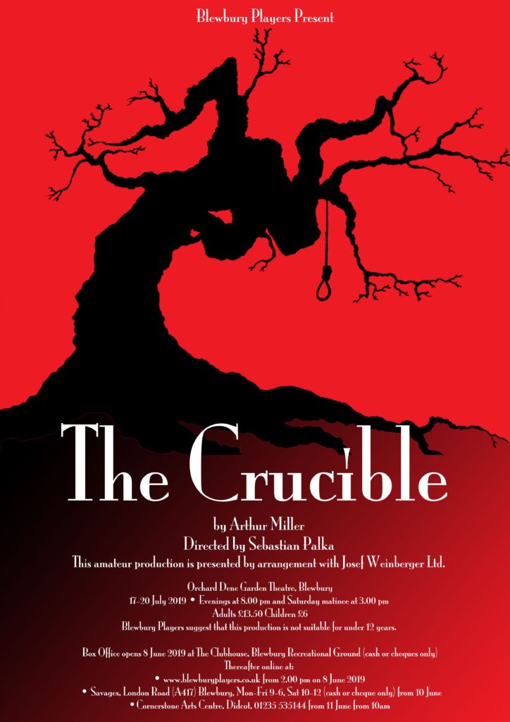 The Crucible Returns to Blewbury Production Flyer