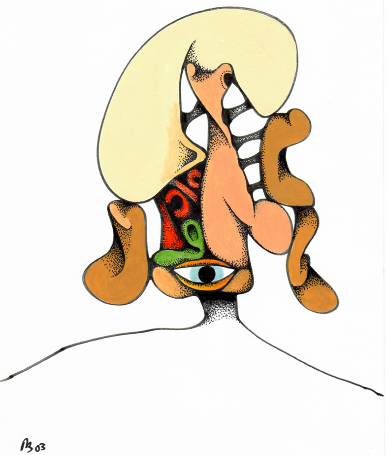 Desmond Morris Artwork Deep Thinker