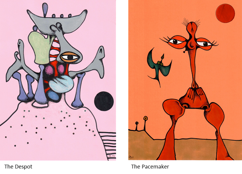 Desmond Morris Artwork The Despot and The Pacemaker