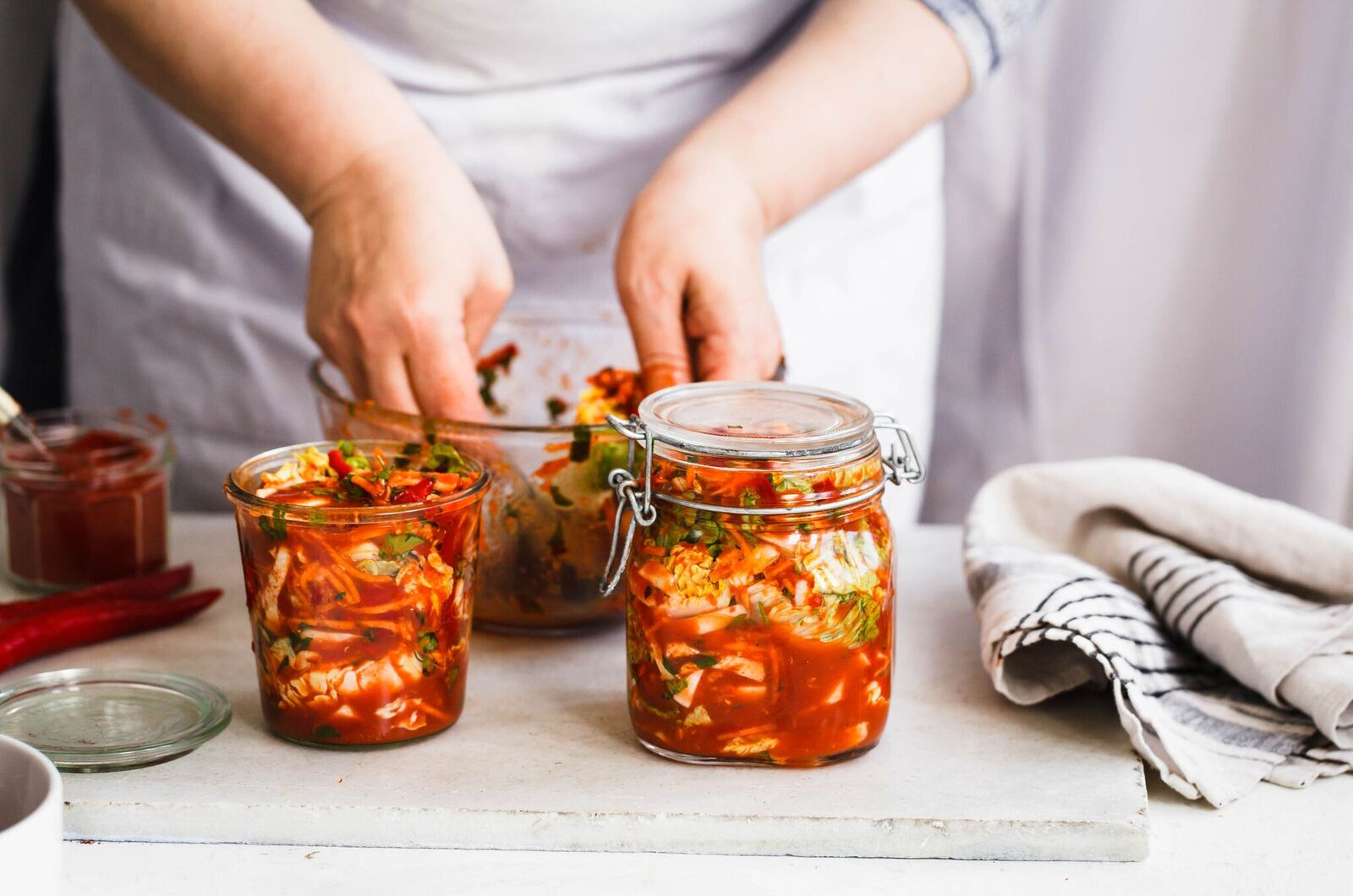 Fermentation Kimchi Cabbage